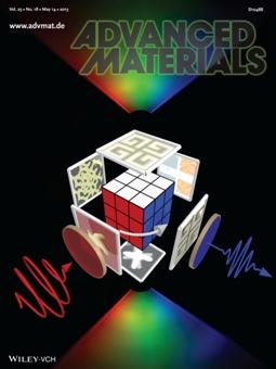 Our work on the front cover of Advanced Materials